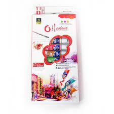 oil Paint Set 12 Vivid Colours 12 ml Tube Premium Rich Creamy Pigments - Homeware Discounts