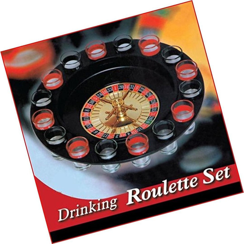 Drinking Roulette Set Drinking Game 16pcs Shot Glasses - Homeware Discounts