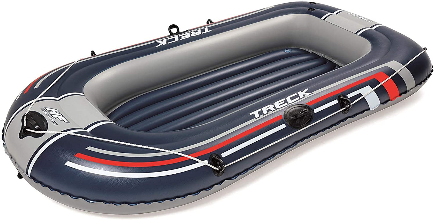 2.2mx1.2m Hydro-Force Inflatable Raft Set Includes Boat, Oars, Hand Pump - Homeware Discounts
