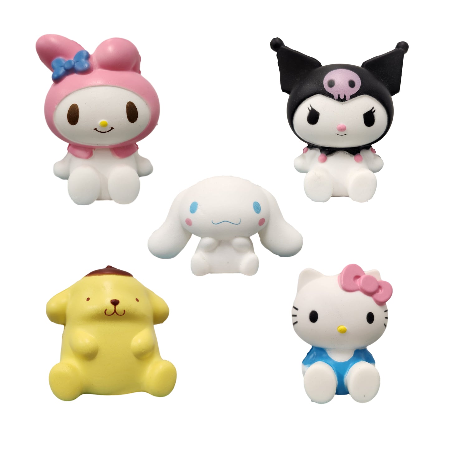 Hello Kitty Squeeze Stress Toy  - Kuromi My Melody Cinnamoroll Pompompurin - Homeware Discounts