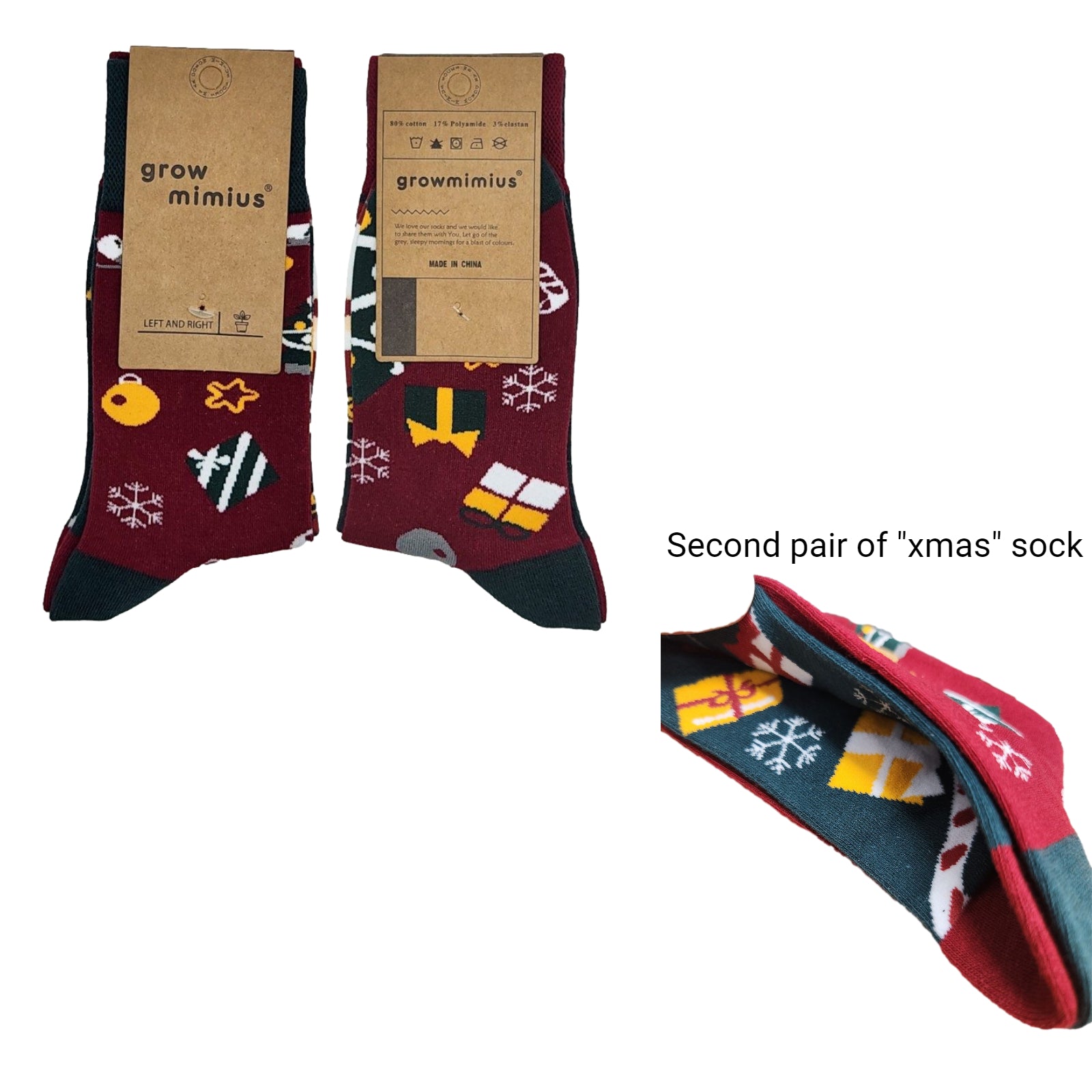 Buy 2 get 1 FREE | Grow Mimius Oddsocks Animal Food Casual Crew Ladies Unisex Novelty Socks Cute Sock - Homeware Discounts