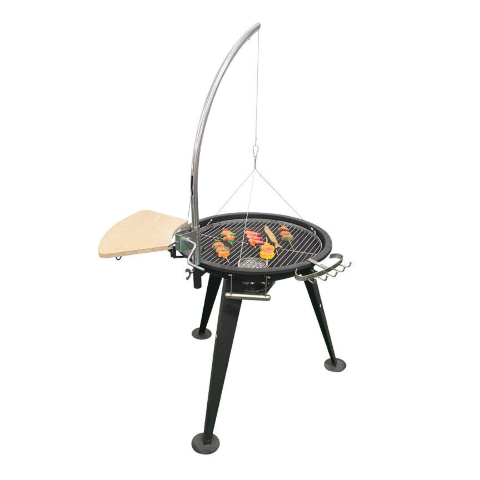Willkon Iron & Stainless Steel Charcoal Grill BBQ Fire Pit - 60cm - Homeware Discounts