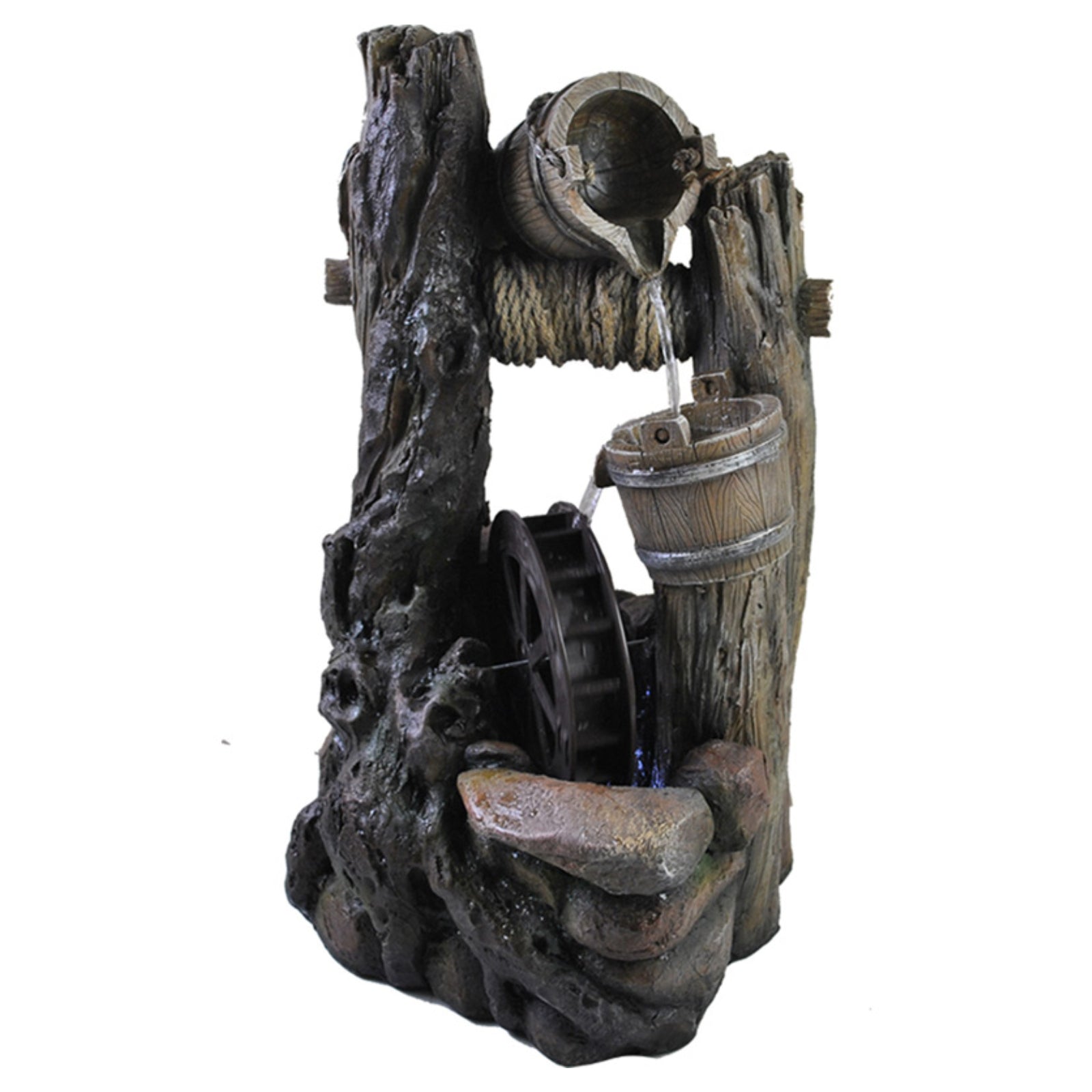 63cm Ewaterfeatures Watermill Well Water Feature Home Decor Water fountain - Homeware Discounts