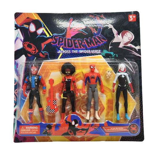 12cm Spiderman Spiderverse Action Figure Figurine Set Miles Morales Playset AU - Homeware Discounts