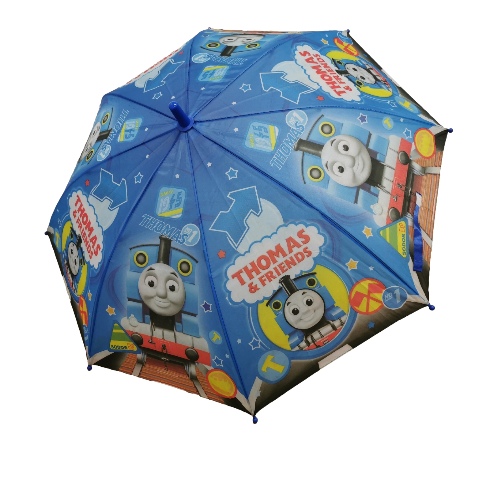 Kids Children Thomas the tank engine Blue Umbrella Characters Rainwear 73cm Winter - Homeware Discounts