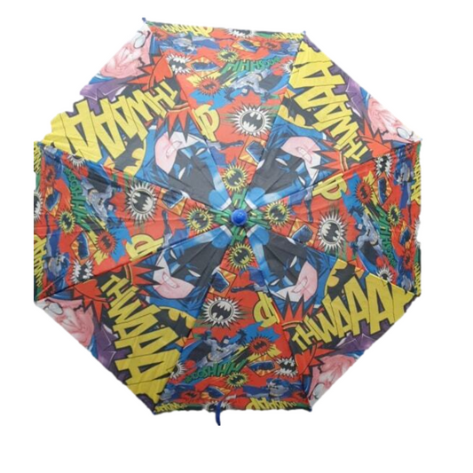 Kids Children Retro Batman Bat man Umbrella Characters Rainwear 73cm Winter - Homeware Discounts