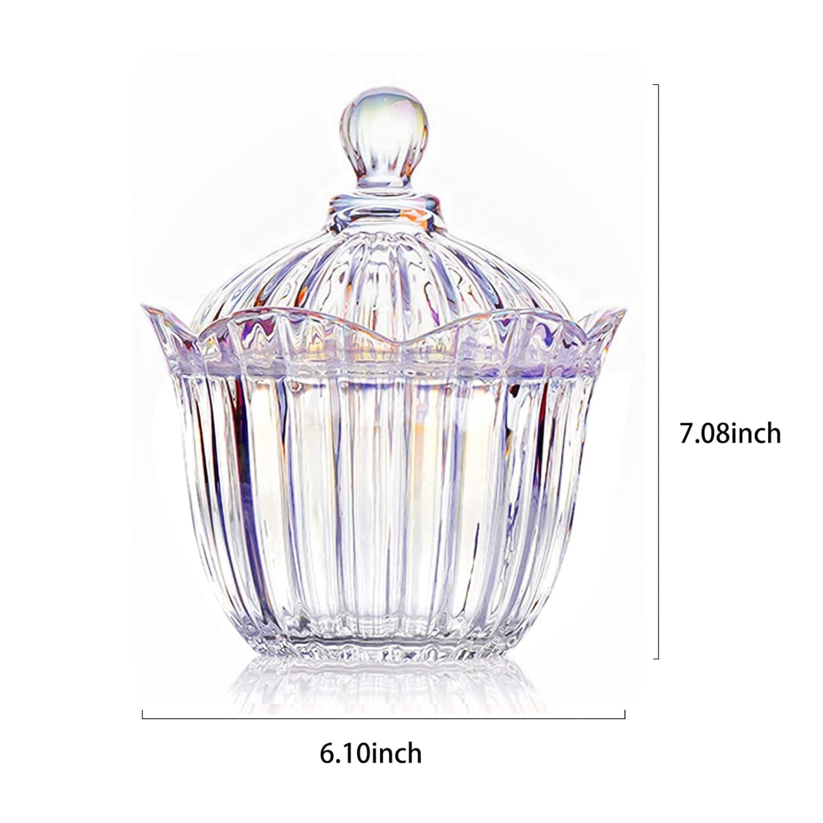 Red Cherry Crystal Candy Jar Luxury Sweets Holder with Exquisite Design ...