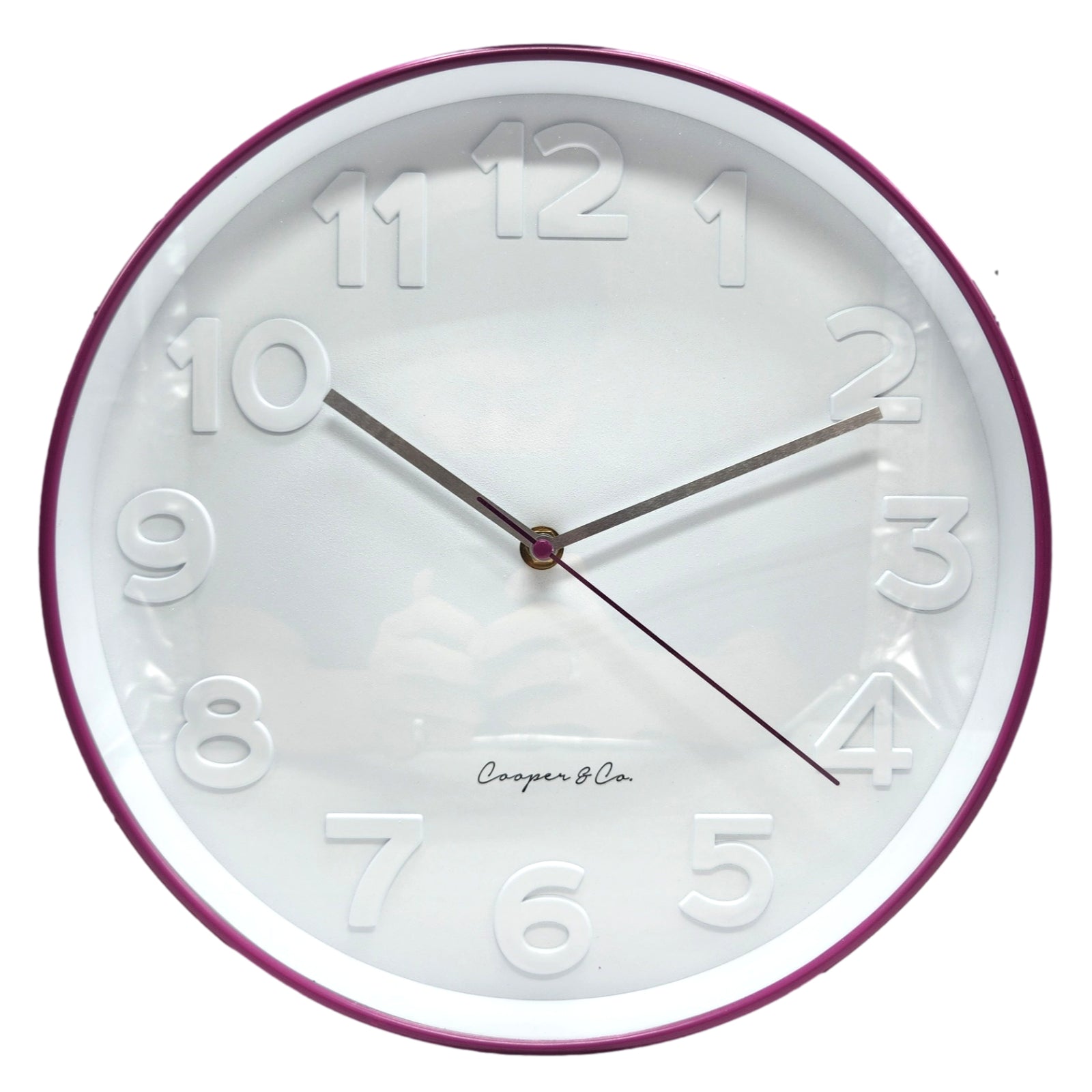 Copper & Co 29.5cm Modern Round Wall Clocks Quality Quartz Silent Non-Ticking Wall Clock Decor Wall Clocks - Homeware Discounts