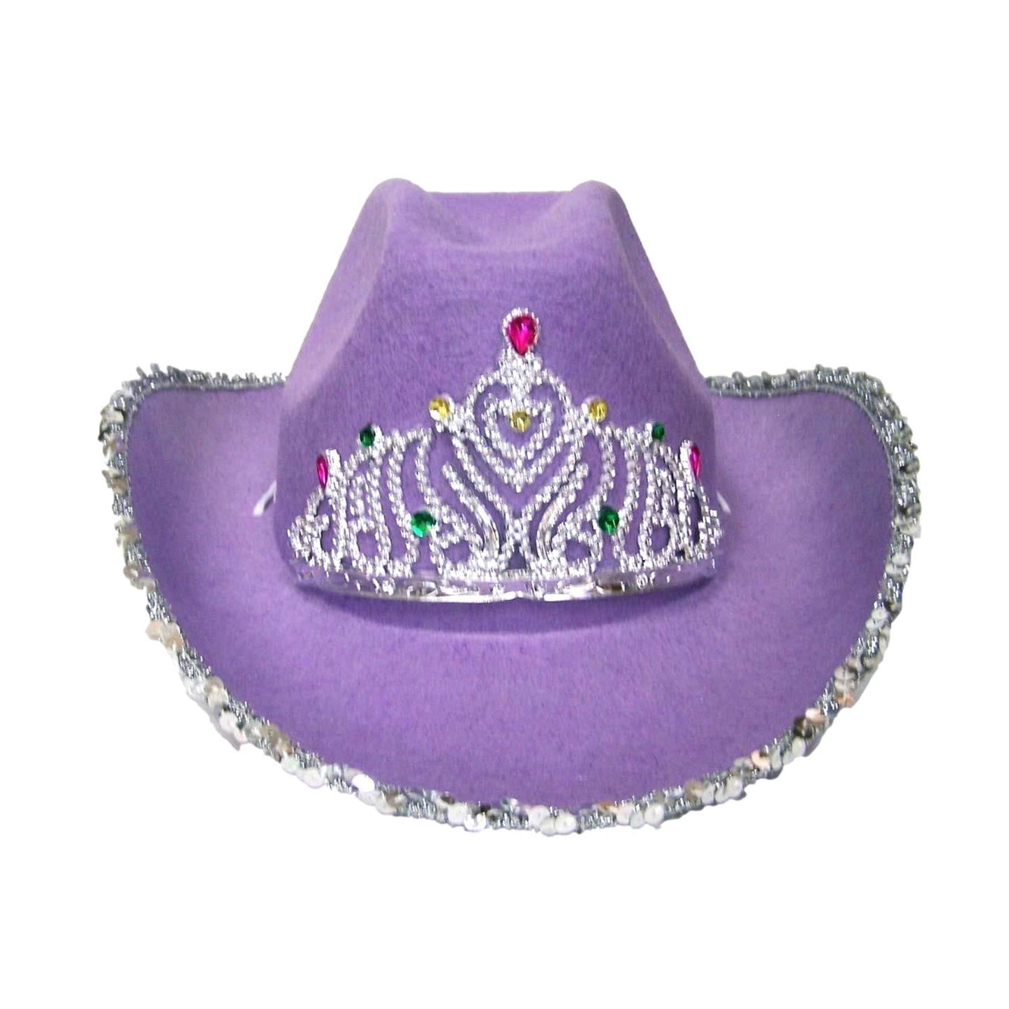VELVET COWBOY HAT TIARA cowgirl western wear pageant hats rodeo - Homeware Discounts