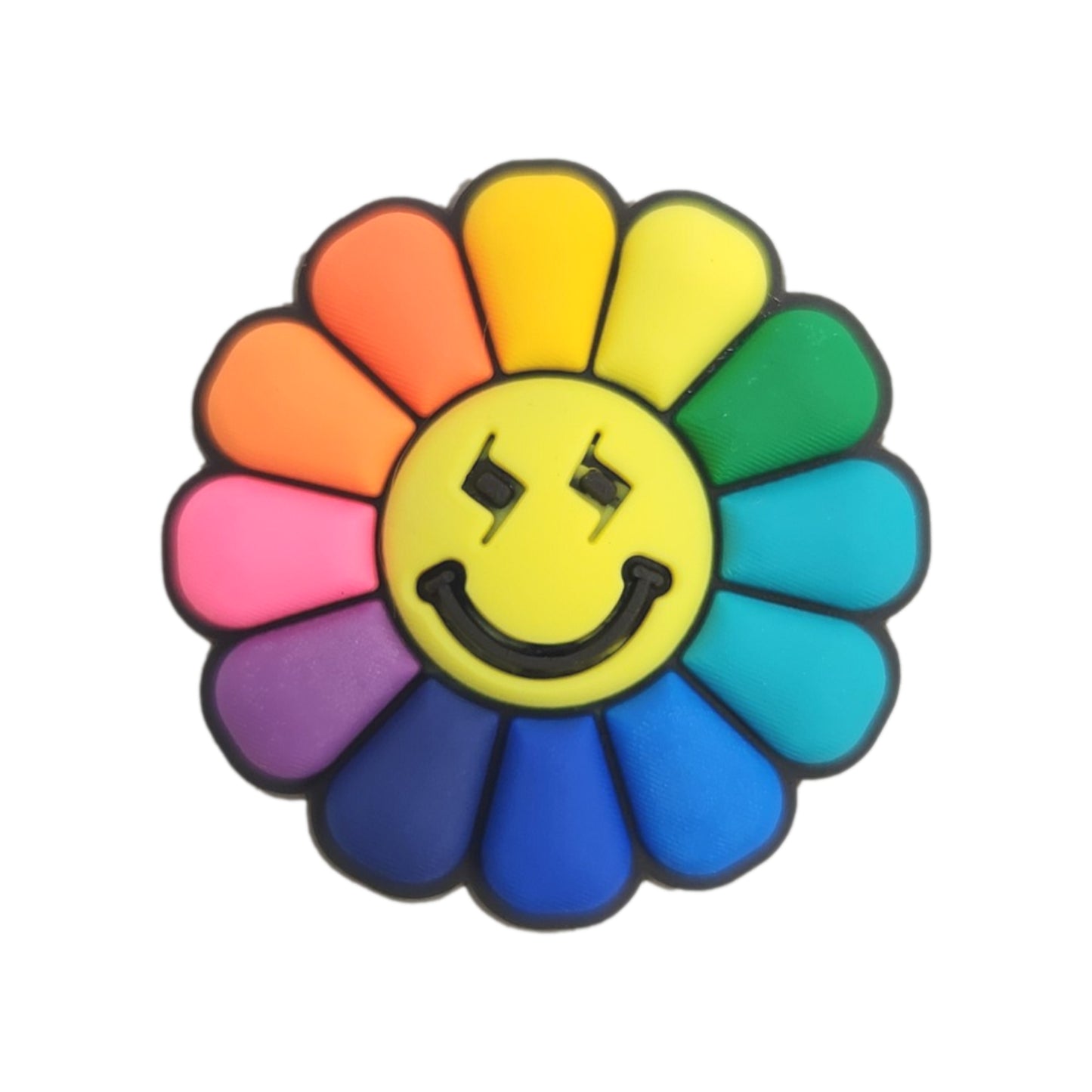 Rainbow Flower Shoe Croc Charm - Homeware Discounts