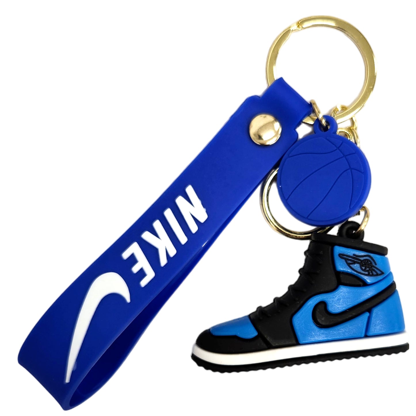 Blue Shoe Kids Key Chain Keyring