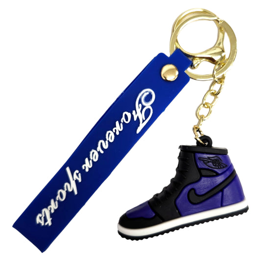 Purple Shoe Kids Key Chain Keyring