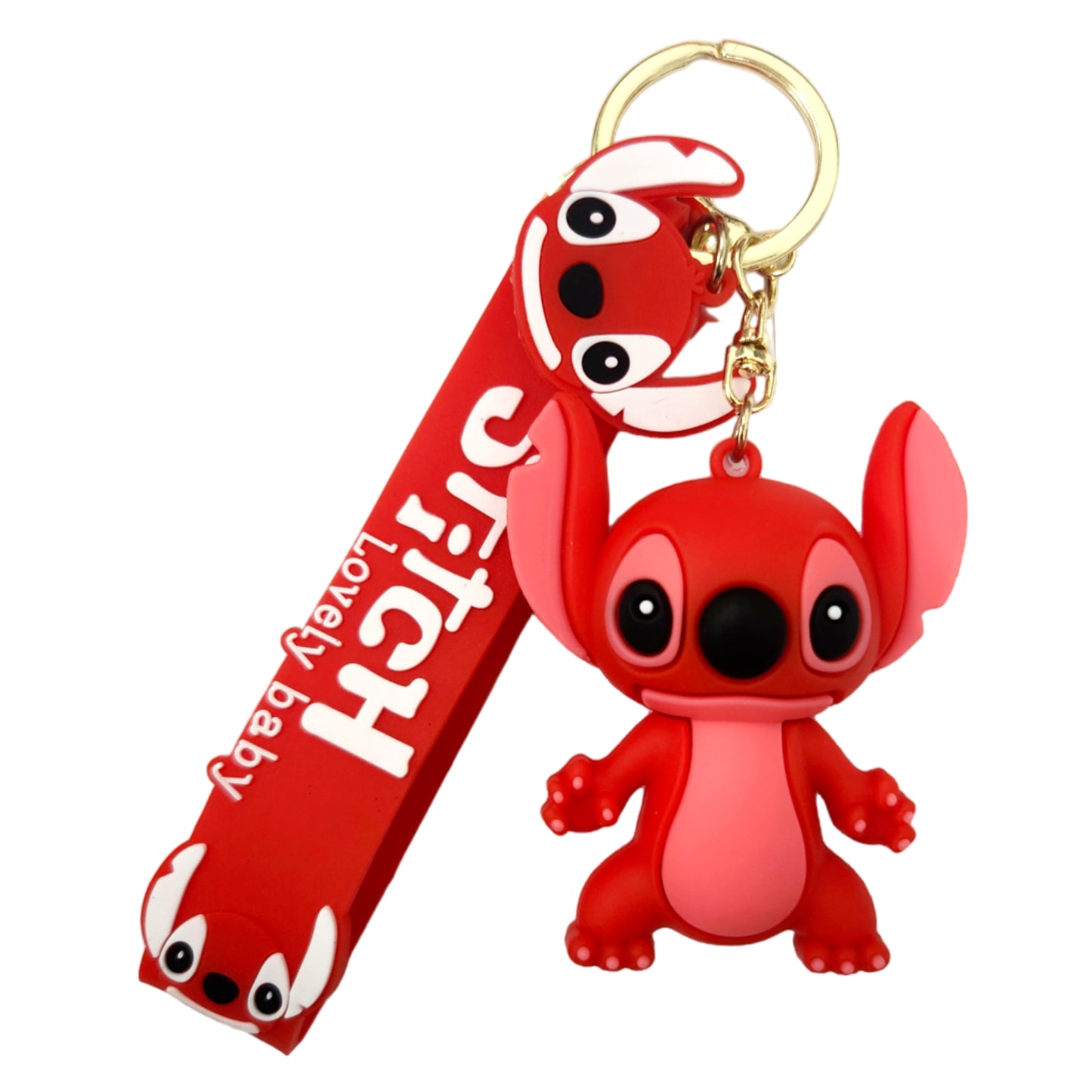 Red Stitch Kids Key Chain Keyring