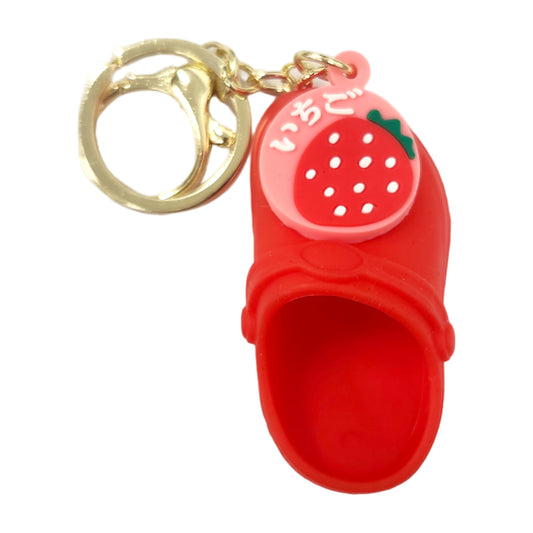 Strawberry Shoe Kids Key Chain Keyring