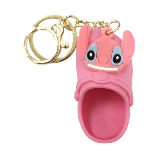 Stitch Pink Shoe Kids Key Chain Keyring