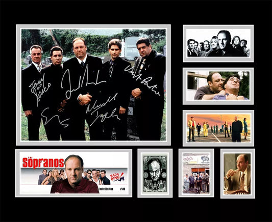 THE SOPRANOS Signed Limited Edition Photo Memorabilia Wooden Frame