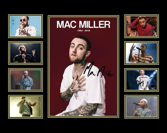 MAC MILLER TRIBUTE Signed Limited Edition Photo Memorabilia Wooden Frame