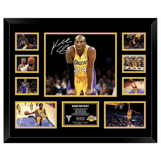 KOBE BRYANT LA LAKER Limited Edition Photo Memorabilia Wooden Frame