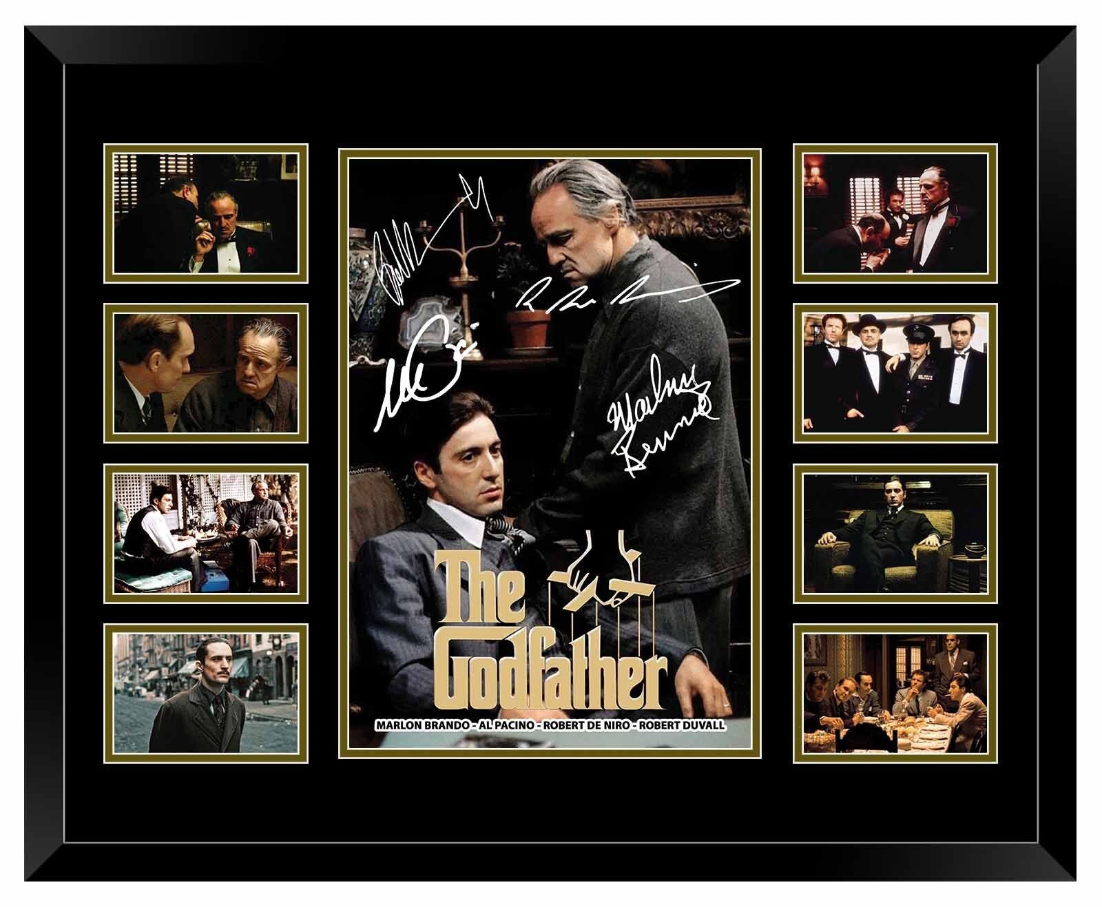 The Godfather Marlon Brand Al Pacino Robert De Niro DUVALL Signed Limited Photo Memorabilia Frame - Homeware Discounts