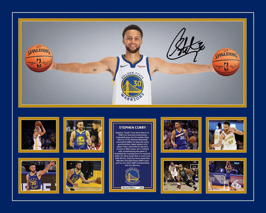 STEPHEN CURRY WINGS GOLDEN STATE WARRIORS Limited Edition Photo Memorabilia Wooden Frame - Homeware Discounts
