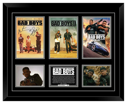 BAD BOYS TRILOGY WILL SMITH Signed Limited Edition Photo Memorabilia Wooden Frame