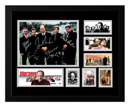 THE SOPRANOS Signed Limited Edition Photo Memorabilia Wooden Frame