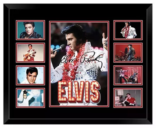 ELVIS PRESLEY Signed Limited Edition Photo Memorabilia Wooden Frame