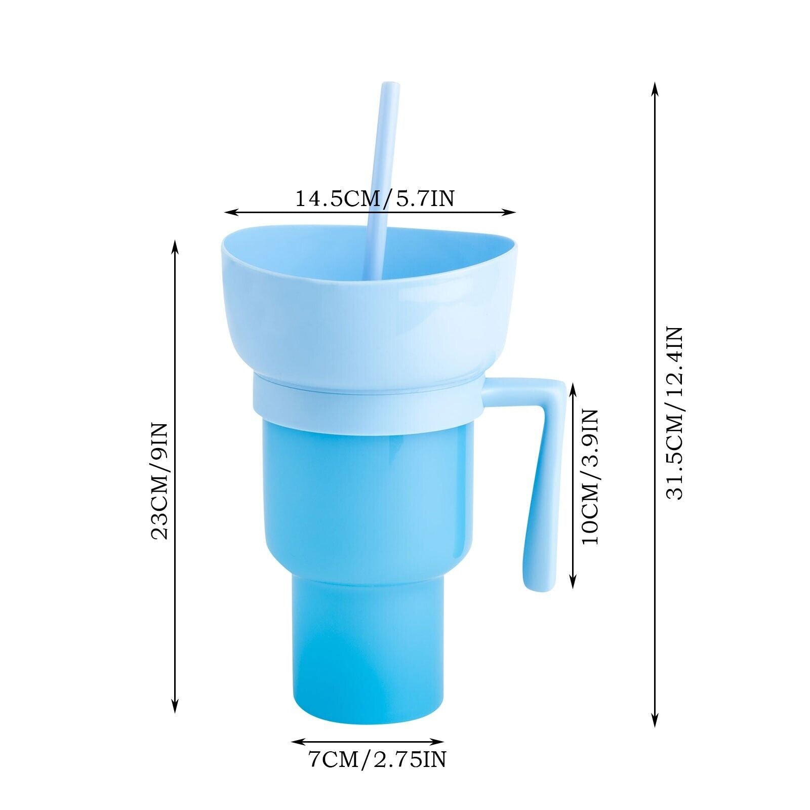 1L 32oz Reusable Cup Color Changing Stadium Tumbler Snack Bowl Cup Multifunctional Cup - Homeware Discounts