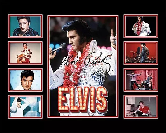 ELVIS PRESLEY Signed Limited Edition Photo Memorabilia Wooden Frame