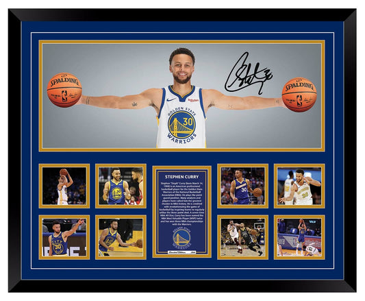 STEPHEN CURRY WINGS GOLDEN STATE WARRIORS Limited Edition Photo Memorabilia Wooden Frame - Homeware Discounts