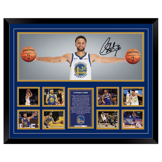 STEPHEN CURRY WINGS GOLDEN STATE WARRIORS Limited Edition Photo Memorabilia Wooden Frame