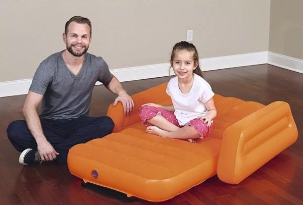 Bestway Portable Blow Up Bed for Children Kids Airbed Lil’ Traveler 1.45m - Homeware Discounts
