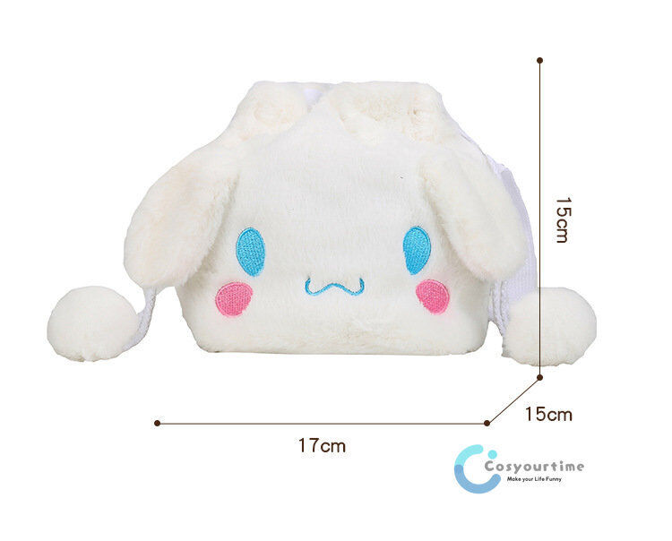 Hello Kitty Plush Handbag carry bag kids bag - Kuromi My Melody Cinnamoroll Pompompurin - Homeware Discounts