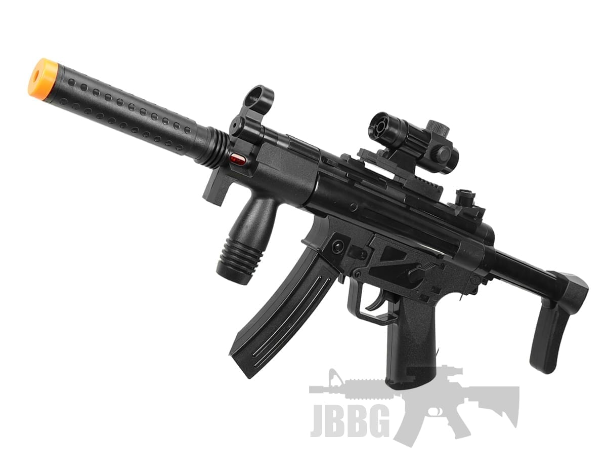 Electronic MP5 Toy fake Gun Machine Rifle Scope Plastic Vibration Kids laser pointer gun Gift AU STOCK - Homeware Discounts
