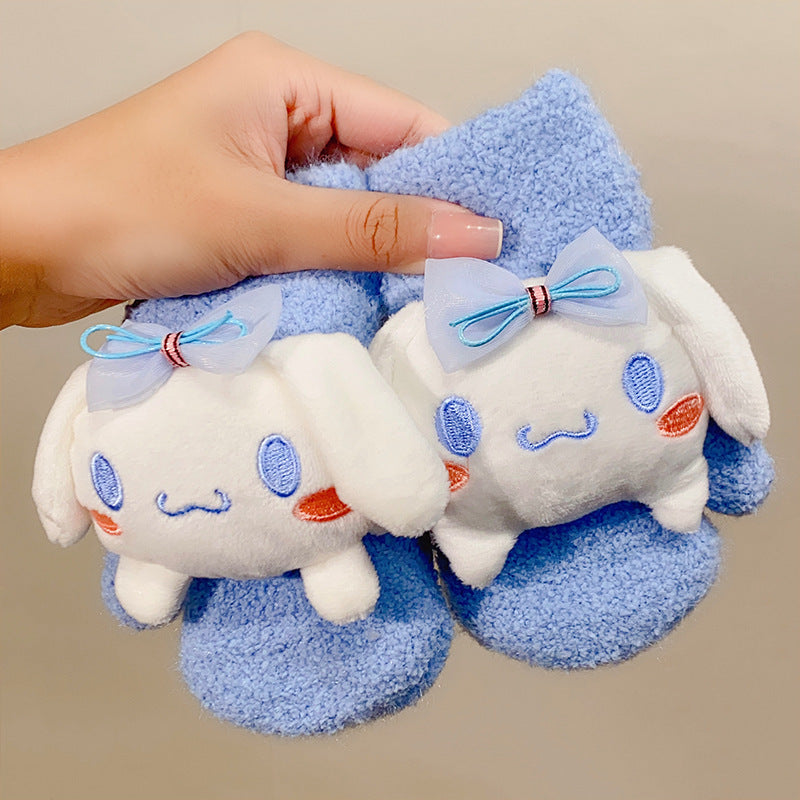 Hello Kitty Kids Winter Childrens Mittens Gloves Kuromi Cinnamoroll - Homeware Discounts