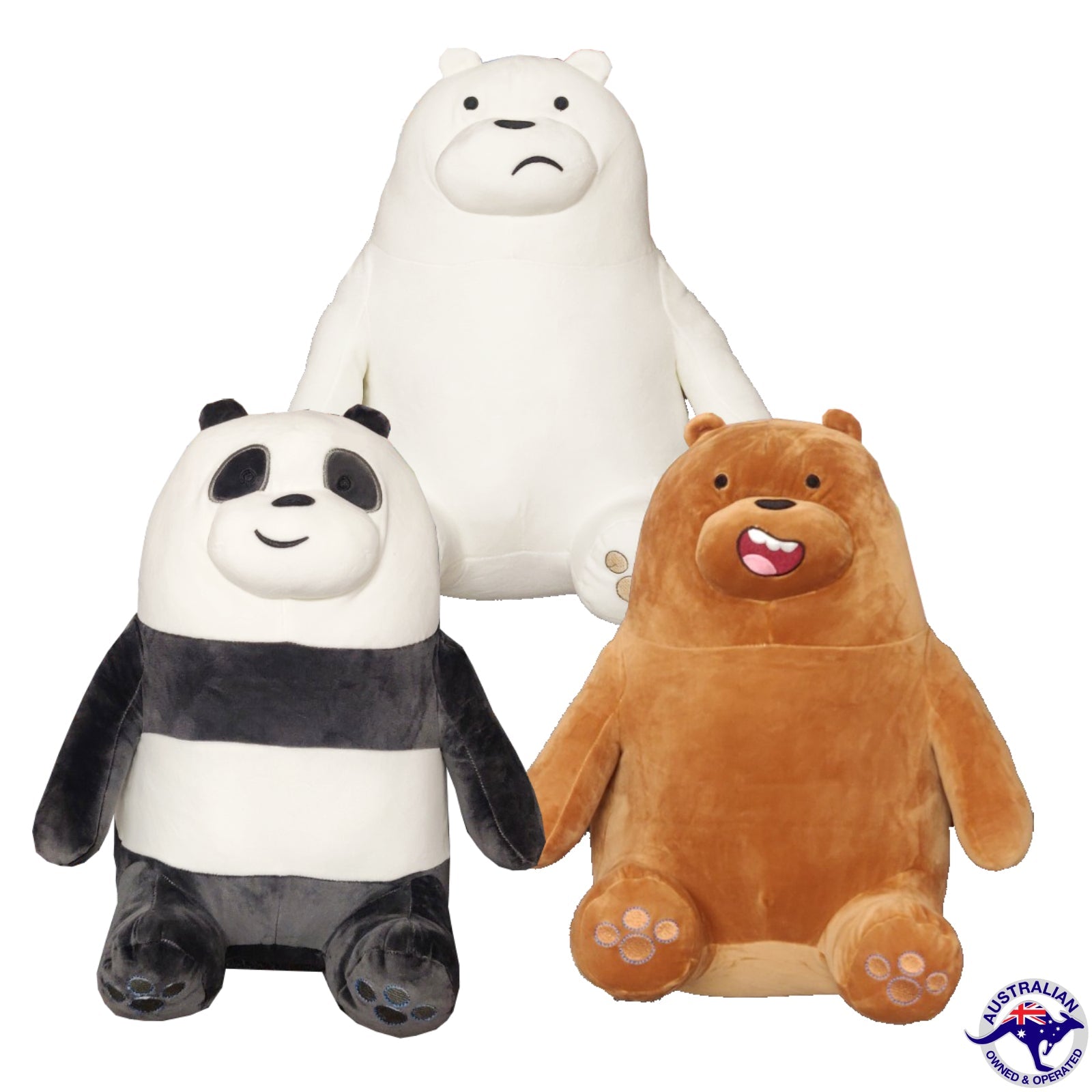 40CM Bear Panda Polar Brown Bear Plush Soft Toy - Homeware Discounts