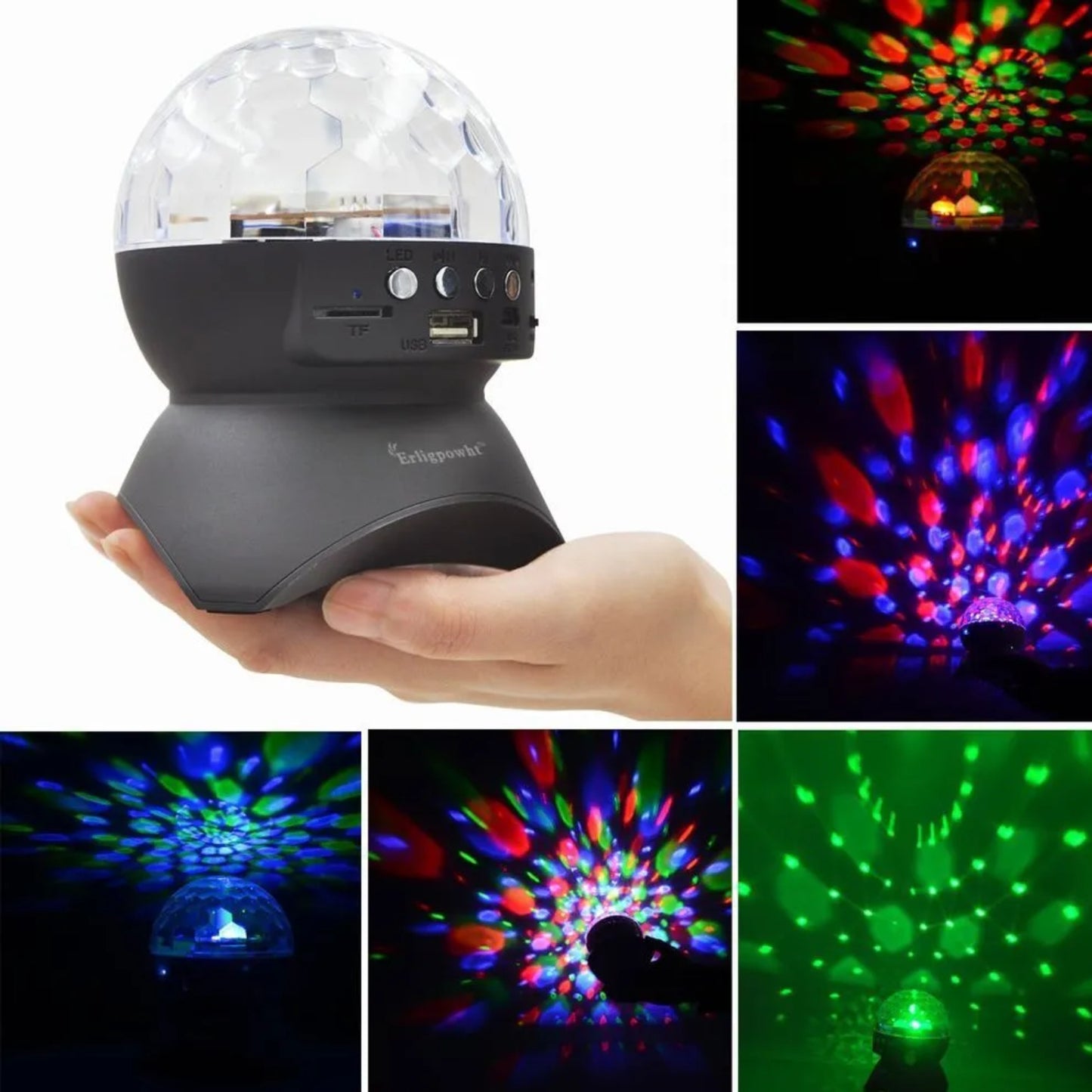 Wireless Bluetooth Speaker Disco Ball Light Effect - Homeware Discounts