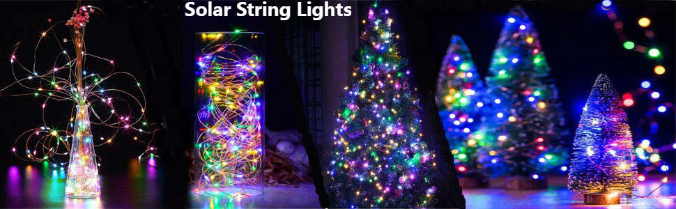 200 Multi Colour LED Solar Powered 24m Garden Christmas Fairy Lights - Waterproof Solar - Homeware Discounts
