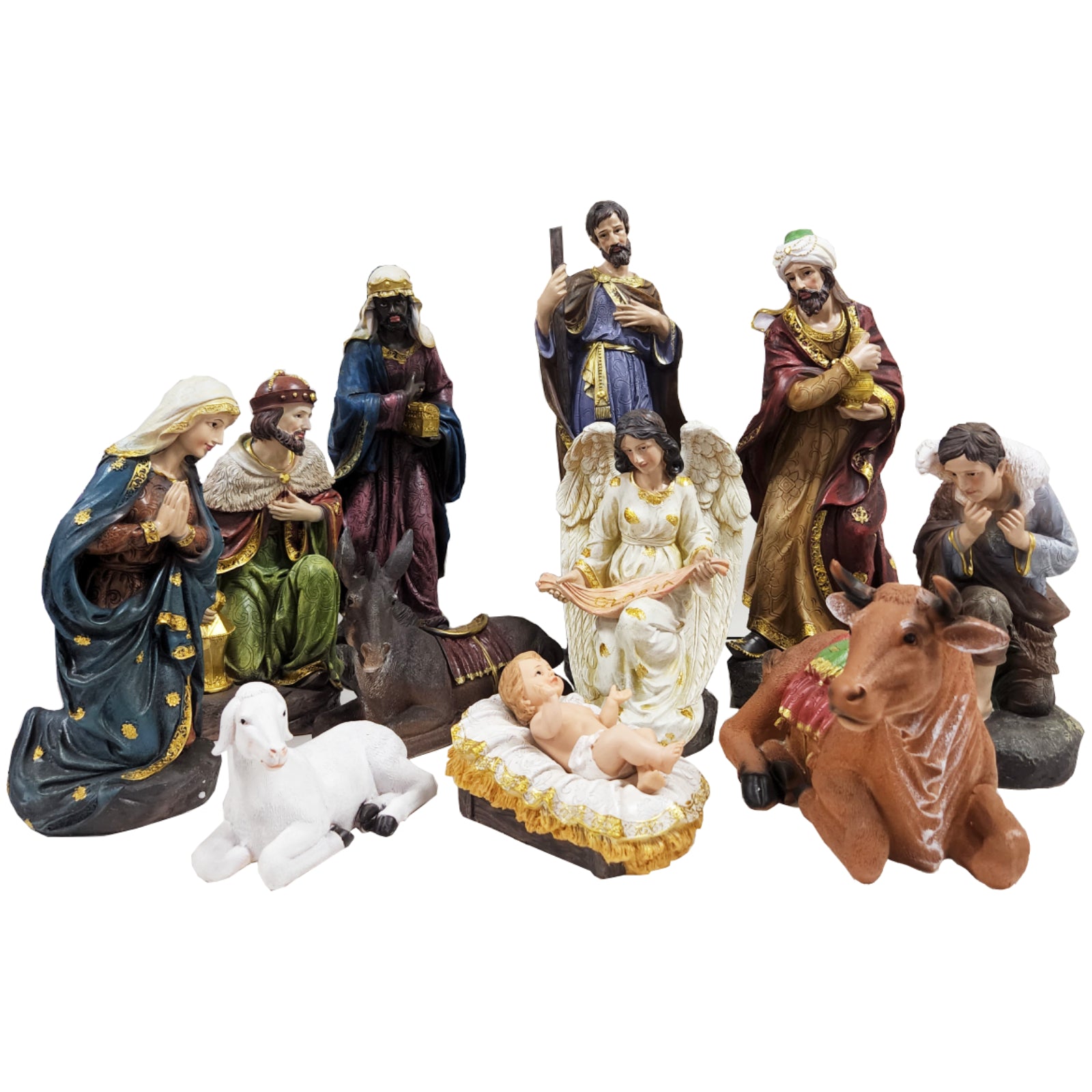 12-Piece Religious Nativity Figure Set 45CM - Homeware Discounts