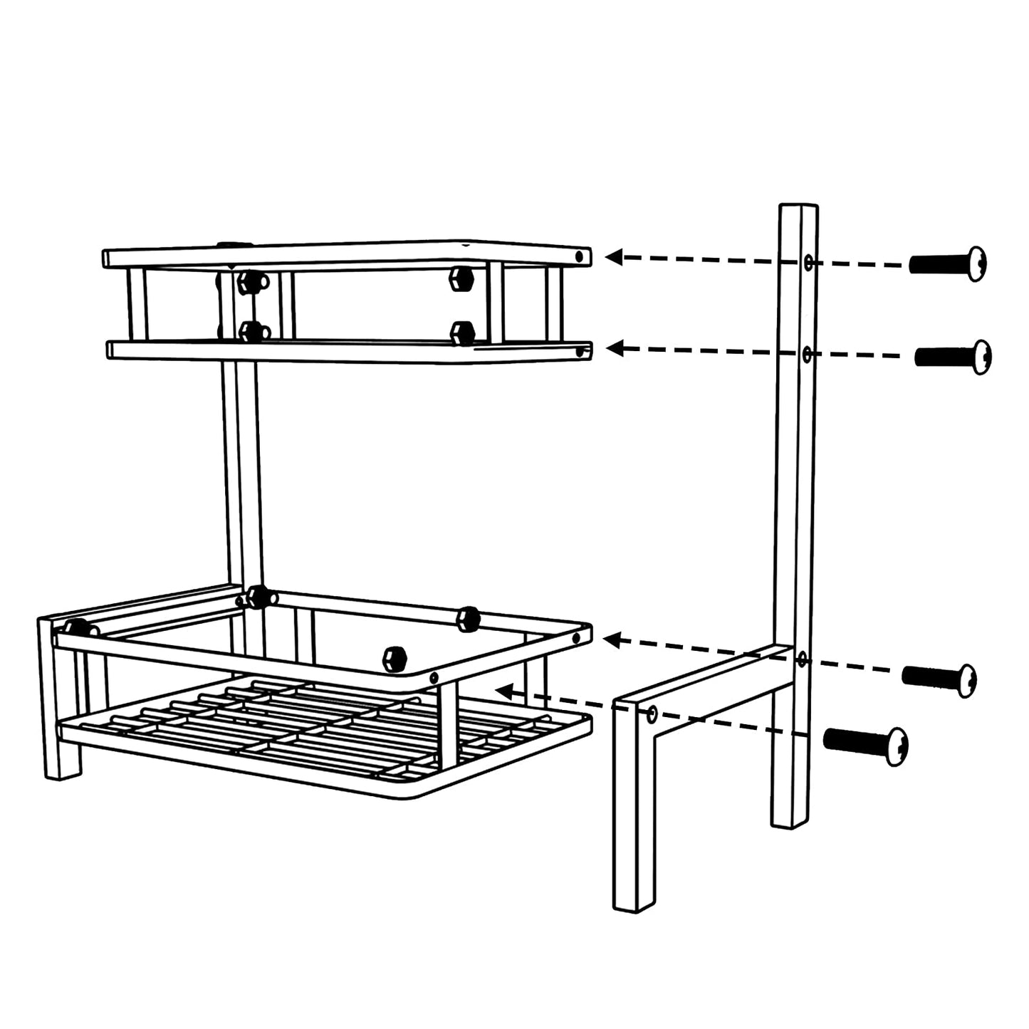 2/3 Level Spice Rack Kitchen Condiment Racks Organiser - Homeware Discounts