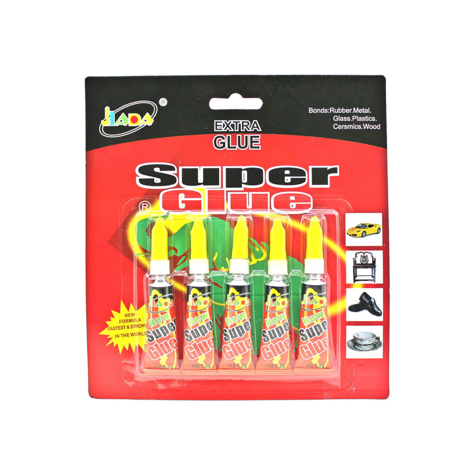 5 Pack Super Glue 3g - Homeware Discounts