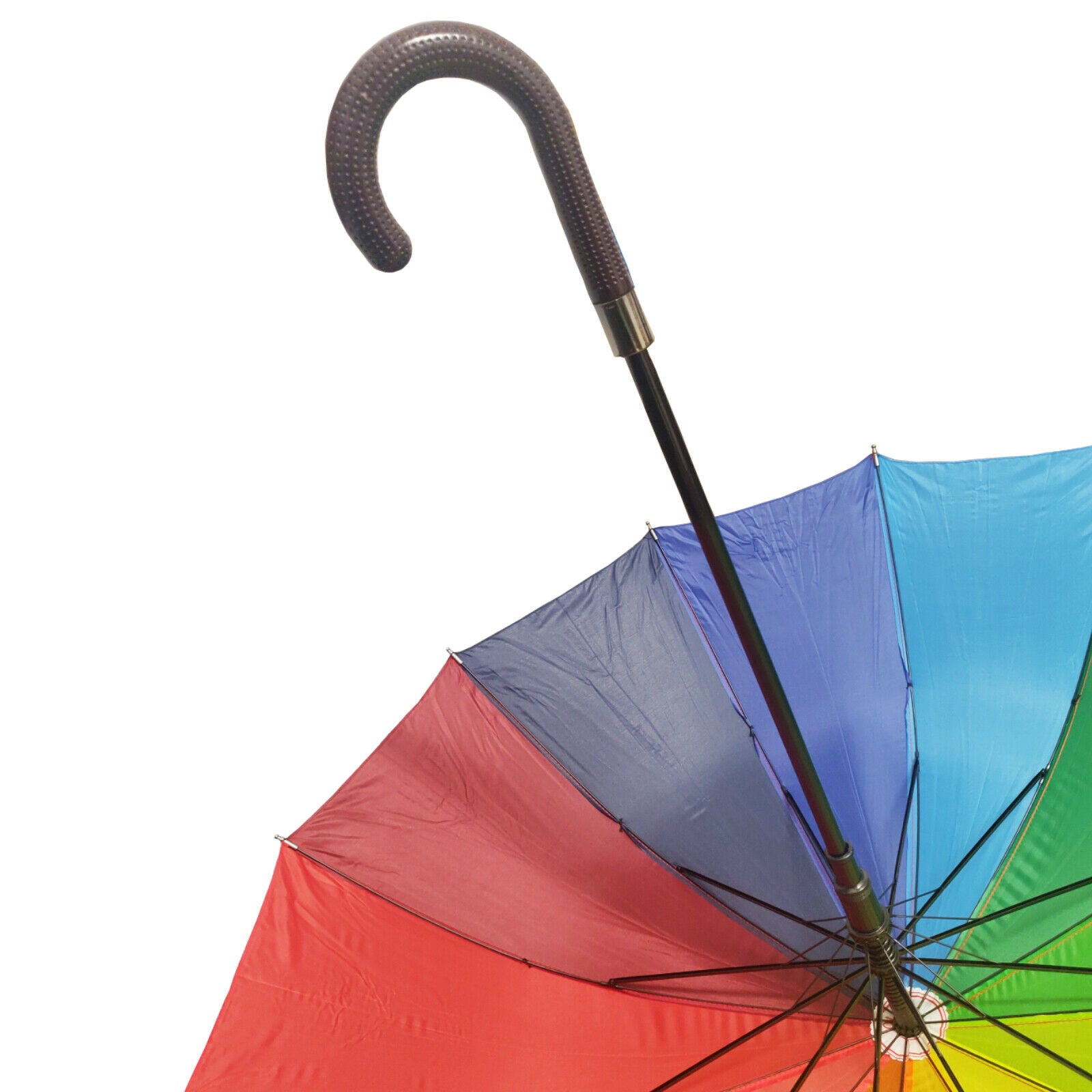 Jumbo Sized 93CM Rainbow Umbrella Auto Open Anti UV Rain Waterproof - Homeware Discounts