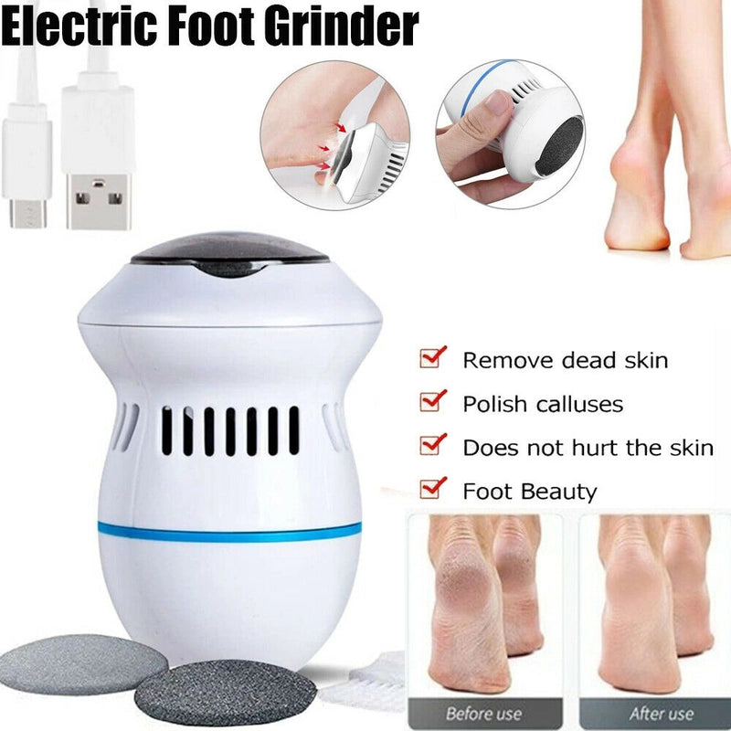 Wireless Portable Rechargeable Pedicure Foot Feet Calluses Remover Vacuum - Homeware Discounts